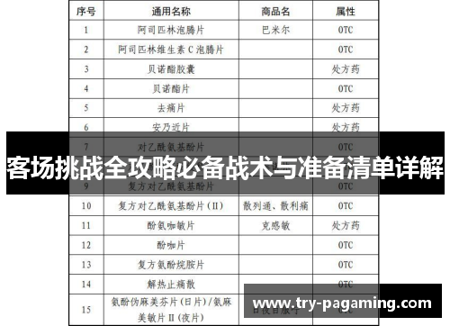 客场挑战全攻略必备战术与准备清单详解