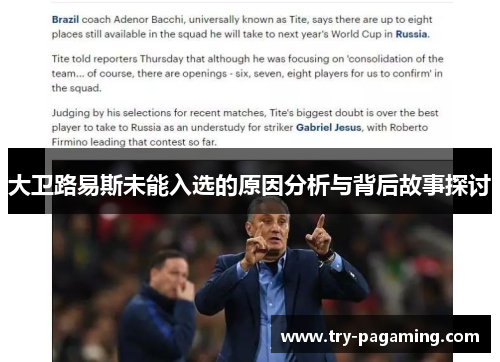 大卫路易斯未能入选的原因分析与背后故事探讨 大卫路易斯未能入选的原因分析与背后故事探讨
